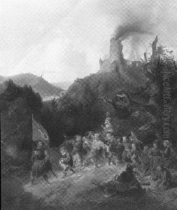 Szene Aus Dem Bauernkrieg by Meno Muehlig