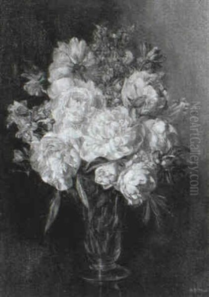 Still Life With Peonies, Delphinium And Dahlias - view 1