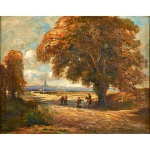 Landscape With Figures (framed) by John Muirhead