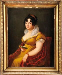 Portrait De Charlotte Bonaparte, Comtesse De Survilliers by Francois Henri Mulard