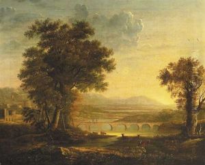 A Classical Landscape Composition by Jeremiah Hodges Mulcahy