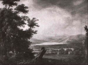 Irish Mountainous River Landscsape by Jeremiah Hodges Mulcahy