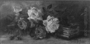 Ruusuasetelma - Stilleben Med Rosor by Camille van Mulders