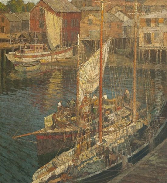 Morning, Gloucester Harbor - view 1