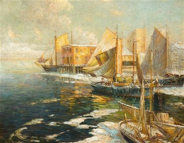 Winter, Gloucester Harbor - view 1