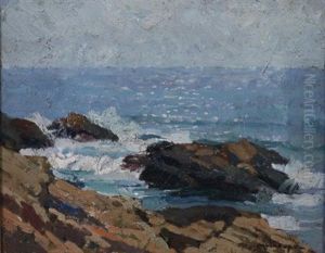 Rocky Coast, Cape Ann, Massachusetts by Frederick J. Mulhaupt