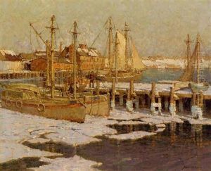Gloucester Harbor by Frederick J. Mulhaupt