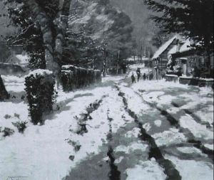 On A Winter Street by Frederick J. Mulhaupt