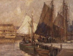 Harbor Scene Harbor Scene