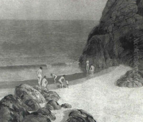Bathers At The Beach - view 1