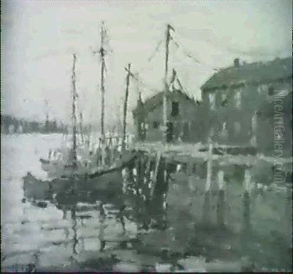 Evening, Wheeler's Wharf/a Gloucester Harbor View - view 1