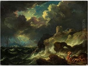Seesturm Am Klippenufer by Pieter Mulier the Elder