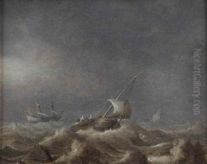 Fishing Vessels In Stormy Seas
