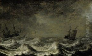 Schiffe Auf Bewegter See