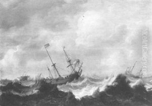 Schiffe Im Sturm by Pieter Mulier the Elder