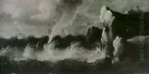 Shipping In Rough Seas Off A Rocky Coast by Pieter Mulier the Elder