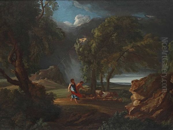 Paesaggio Con Tempesta E Pastori - view 1