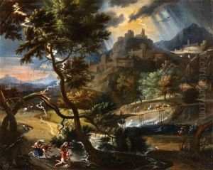 Landscape With Figures Fleeing From A Storm