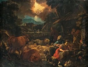Die Anbetung Der Hirten by Pieter Mulier the Younger
