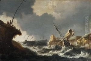 Schiffe Im Sturm by Pieter Mulier the Younger
