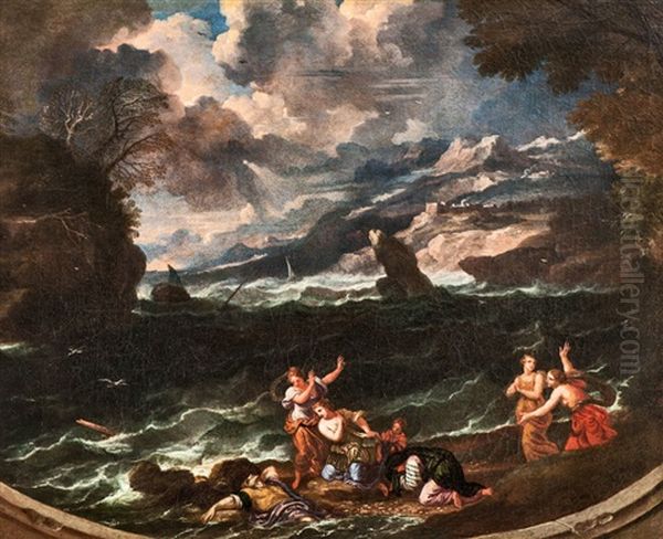 Kustenlandschaft Mit Hero Und Leander - view 1