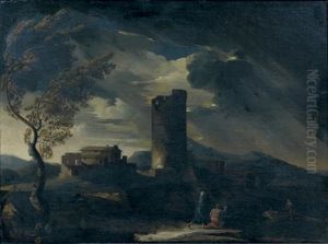 Pecheurs Sous Un Ciel D'orage by Pieter Mulier the Younger