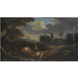 Paesaggio Con Un Pastore Con Il Gregge by Pieter Mulier the Younger