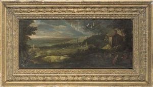 An Extensive Landscape With The Flight From Egypt