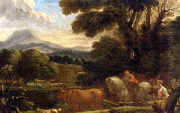 A Landscape With Farm Hands And An Ox-plough - view 1