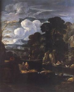 La Recontre Du Christ Et De Saint Jean-baptiste Sur Le Jourdain