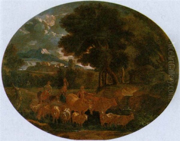 Abendlicher Hirtenzug - view 1
