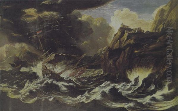 Tempesta Con Costa Marina E Barche - view 1