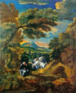 Il Profeta Elia Nutrito Dall'angelo by Pieter Mulier the Younger