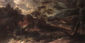 River Landscape With Figures River Landscape With Figures