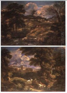 Due Paesaggi by Pieter Mulier the Younger