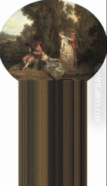 Classical Landscape With Drovers Fleeing A Storm - view 1
