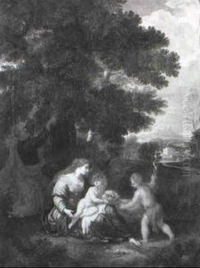 The Holy Family With St. John by Pieter Mulier the Younger