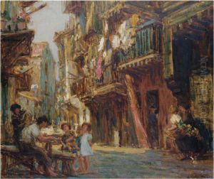 Busy Street Scene, Mahon