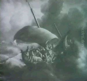 Christ And The Apostles Beset By The Storm by Pieter Mulier the Younger