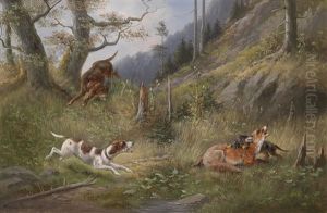 Erfolgreiche Fuchsjagd by Moritz Mueller the Elder