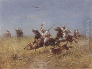 The Tiger Chase by Moritz Mueller the Elder