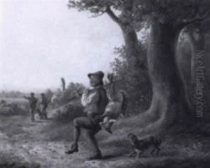 Bauer Mit Erlegtem Fuchs Bauer Mit Erlegtem Fuchs