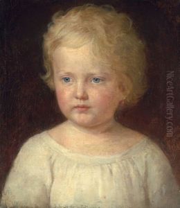 Bildnis Eines Kleinen Madchens Mit Korallenohring by Moritz Mueller the Younger