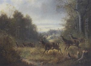 Hirschrudel by Moritz Mueller the Younger