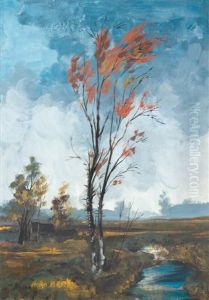 Ahlhorner Heide (study) by Georg Bernhard Mueller vom Siel