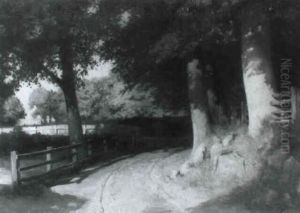 Weg Im Schatten Hoher Baume by Georg Bernhard Mueller vom Siel
