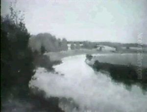 Norddeutsche Flusslandschaft by Georg Bernhard Mueller vom Siel