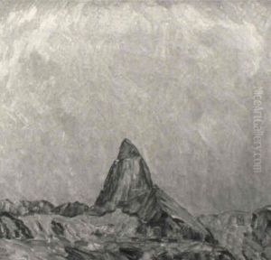 Ansicht Des Matterhornes Vor Dunstigem Himmel