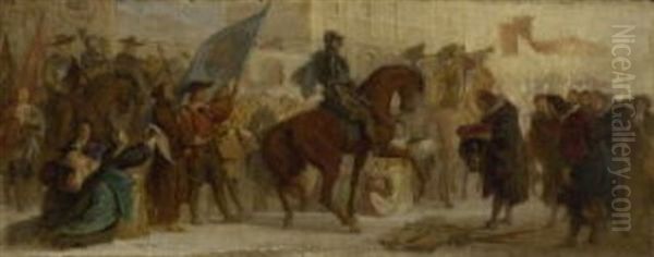 Der Einzug Des Herzogs Maximilian I. In Prag Nach Dem Sieg Auf Dem Weisen Berg 1620 (study For Fresco) - view 1