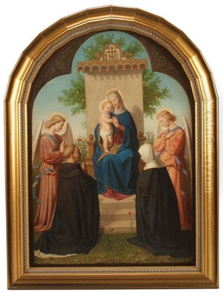 The Virgin Entrhoned With Adoring Angels And Saints - view 1